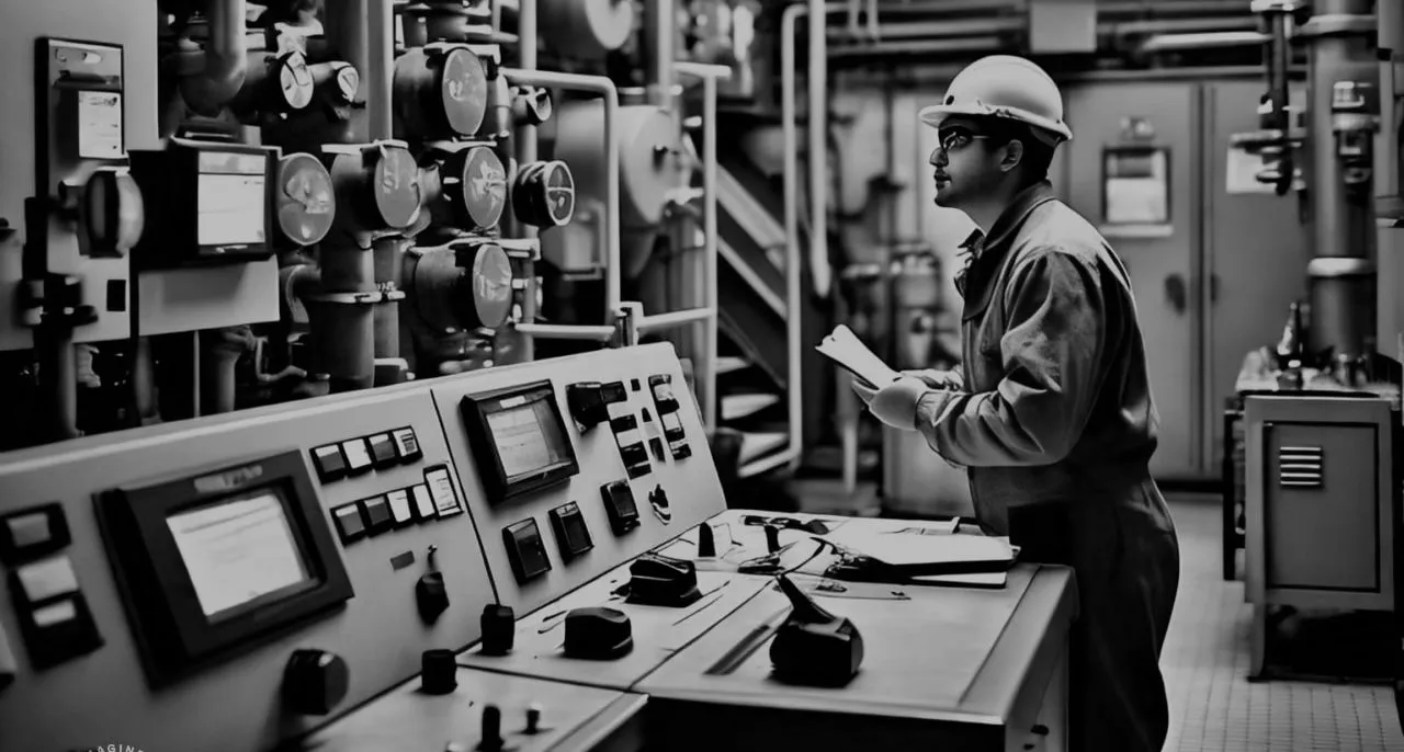 Pyrolysis plant undergoing diagnostic inspection and performance optimization