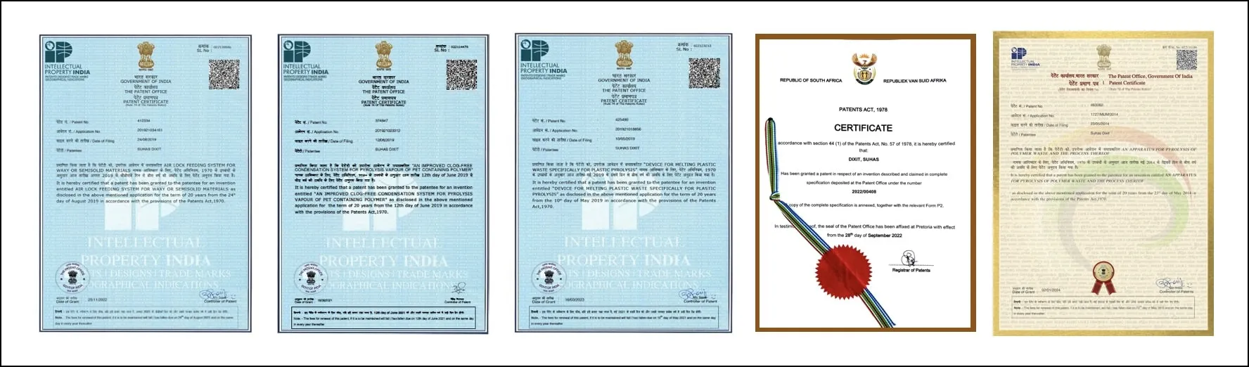 APChemi technology patents in pyrolysis and pyrolysis oil purification